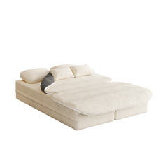 75  2-in-1 Foldable Sofa,Convertible Sleeper Foam Sofa Bed With Multi Functional Blanket, Corduroy Floor Folding Sofa Bed,  Floor Sofa Lounge Sofa For Living Room Bedroom Lounge Studio