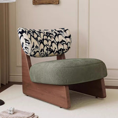 Wabi-sabi-style Single Fabric Sofa Chair With A Designers Touch