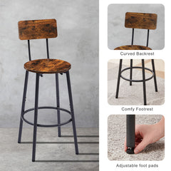 Round Bar Stools With Shelves