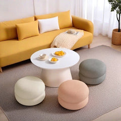 Small Stool Household Cream Style Living Room Round Stool Sofa