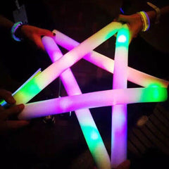 20pcs Light Up Foam Stick Led Glow In Dark Sticks Christmas Party Foam Stick UK