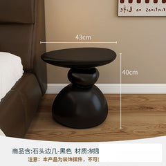 Designer Side Table Creative Light Luxury High-end Cream Style Small Coffee Table