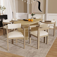 Set Of 2, Solid Wood Chairs, Dining Chairs, Suitable For Homes, Restaurants, Living Rooms, And Cafes, Linen, Natural Color