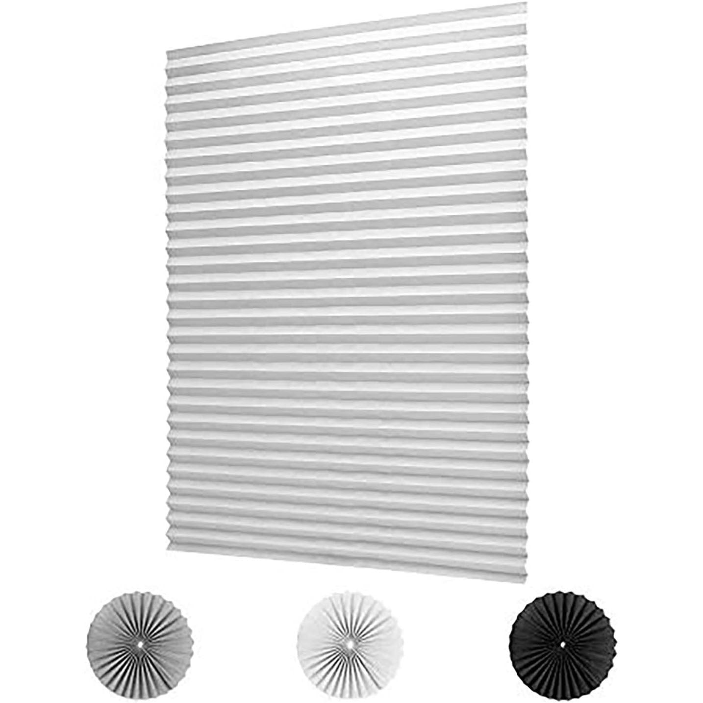Full Shading Curtain Self-adhesive Pleated Shades Punch-free Adhesive Roller Shutter