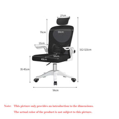 Home Office Chair Computer Desk Chair Adjustable Height Swivel Mesh Ergonomic