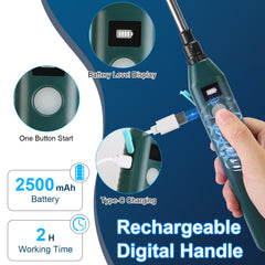 5L 1.32Gallon Battery Operated Water Sprayer Portable Garden Sprayer Electric Sprayer With Rechargeable Handle Telescopic Wand 3 Spray Nozzles Shoulder Strap For Lawn Garden