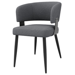 Modern Dining Chairs Set Of 6,Dining Room Chairs With Metal Legs  Upholstered Fabric Dining Room Chairs With Curved Backrest, Soft Cushion Seat, And Sturdy Metal Frame