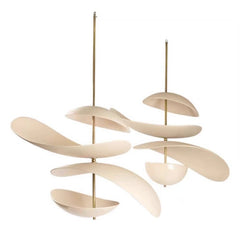 Sleek Modern Petal Chandelierdesigner Lighting For Restaurant Dining Tables And Bar Counters
