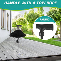 Folding Portable Walking Stick Seat Adjustable Aluminium Cane Chair Stool 150Kg