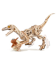 ROKR 3D Wooden Self-Walking Dinosaur Puzzle, Mechanical Model Kit For Adults & Teens, STEM Educational Building Set, Prehistoric Birthday Gift