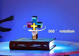 Magnetic Levitating Cross Lamp, Levitating Display 360°Floating Bible Night Light with Magnetic Levitation Touch Control Christian Decor for Home Office Bedroom 